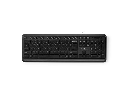 Wired Keyboard | USB | Napájení z USB | Multimediální | QWERTY | US Rozložení Kláves | Ano