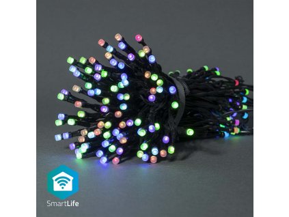 Nedis SmartLife chytrý vánoční řetěz, 84 LED, 10 m, venkovní IP65, barevný RGB (WIFILX01C84)