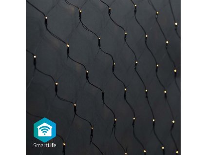 Nedis SmartLife chytrý vánoční řetěz síť 3x2 m, 280 LED, venkovní IP65, teplá bílá (WIFILXN01W280)