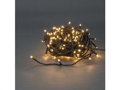 Nedis vánoční řetěz, 120 LED, 7 funkcí, 9 m, vnitřní/venkovní IP44, teplá bílá (CLLS120)