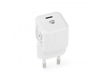 Nedis síťová nabíječka USB-C, 30W, 3A, PD Power Delivery, automatická volba napětí, bílá (WCMPD30W100WT)