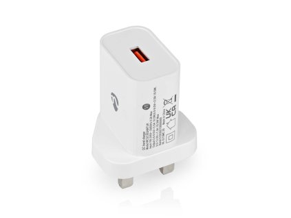 Síťová Nabíječka | Funkce rychlého nabíjení | QC3.0 | 3.0 A | Počet výstupů: 1 | USB-A | 18 W | Automatická Volba Napětí