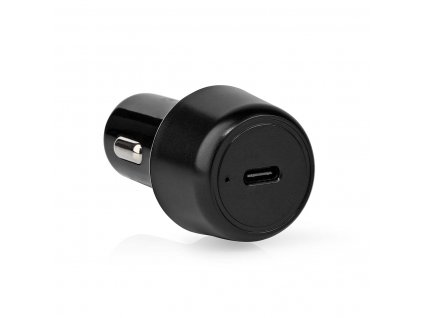 Nedis CCPD30W050BK 30 W automobilový USB nabíjecí adaptér 3 A / USB-C PD Power Delivery / černá