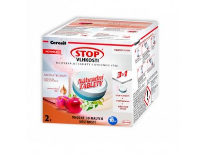Ceresit STOP VLHKOSTI PEARL náhradní tablety 3v1 energické ovoce (2x300g)