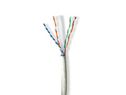 Síťový kabel Roll | CAT6a | Drát | U/UTP | Měď | 100.0 m | Vnitřní | Kulatý | LSZH | Šedá | Dárkový Box