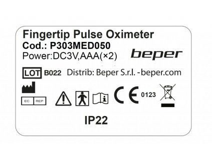 22793 1 beper p303med050 pulsni oxymetr