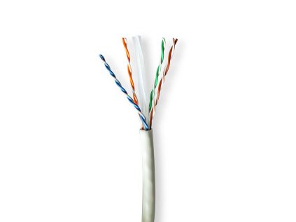 Síťový kabel Roll | CAT6a | Drát | U/UTP | Měď | 305.0 m | Vnitřní | Kulatý | LSZH | Šedá | Box