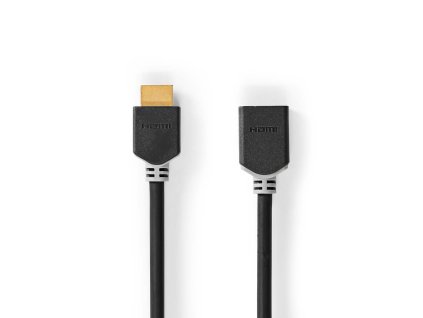 High Speed HDMI™ kabel s Ethernetem | Konektor HDMI ™ | HDMI ™ Zásuvka | 4K@60Hz | ARC | 18 Gbps | 2.00 m | Kulatý | PVC | Antracit | Box