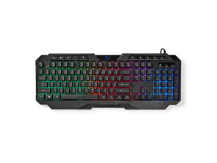 Wired Gaming Keyboard | USB-A | Membránové Keys | LED | QWERTY | US Rozložení Kláves | Délka napájecího kabelu: 1.30 m | Multimediální