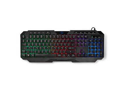 Wired Gaming Keyboard | USB-A | Membránové Keys | LED | QWERTZ | DE Rozložení Kláves | Délka napájecího kabelu: 1.30 m | Multimediální