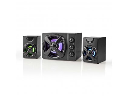 Nedis GSPR31021BK herní reproduktory 2.1  subwoofer 33 W, USB, jack 3.5mm