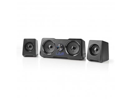 Nedis GSPR21022BK herní reproduktory 2.2 dual subwoofer 48 W, USB, jack 3.5mm