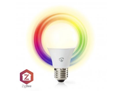 Nedis SmartLife Zigbee 3.0 chytrá LED žárovka E27 9W 806lm RGB barevná + studená/teplá bílá (ZBLC10E27)