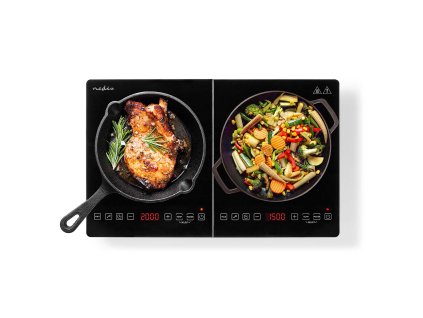 Indukční vařič | Varné zóny: 2 | 3500 W | Ochrana proti přehřátí | Černá | Časovač | Funkce Turbo | Dětská pojistka