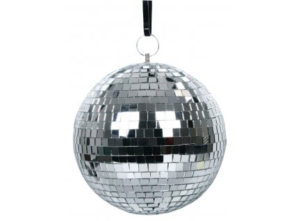 Disko zrcadlová koule basicXL (20 cm) - stříbrná