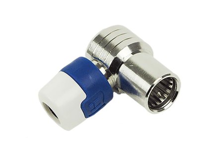 QFA 5 Angled push-on quick F connector