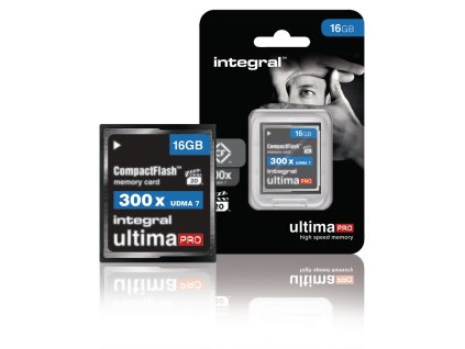 Paměťová karta Integral UltimaPro Compact Flash 16 GB 300x, INCF16G300W