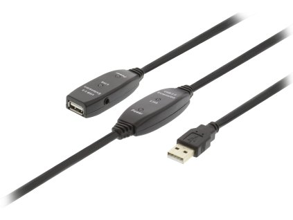 Aktivní prodlužovací kabel USB 2.0, 30 m VLCRP6030