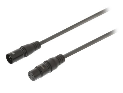 DMX kabel 110 Ohm XLR 5pin zástrčka - XLR 5pin zásuvka 3.0 m Sweex