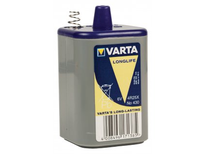 Zinko-Chloridová baterie Varta 4R25 6 V, VARTA-V430V