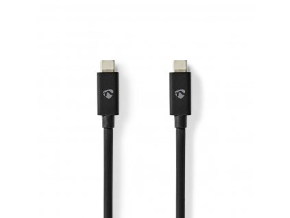 Nedis propojovací kabel USB 4.0 (Gen.3x2) zástrčka USB C - zástrčka USB C, 240W, 40 Gb/s, 1 m (CCGP66040BK10)