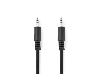 Nedis kabel zástrčka Jack 3.5 mm - zástrčka Jack 3.5 mm, 0.5 m, černá (CAGL22000BK05)