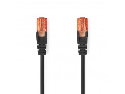 Nedis nestíněný síťový kabel U/UTP CAT6, zástrčka RJ45 - zástrčka RJ45, 2 m, černá (CCGL85200BK20)