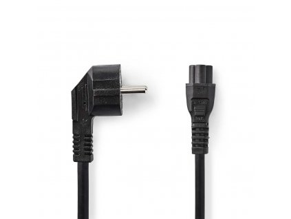 Nedis napájecí kabel zástrčka UNISCHUKO - IEC320-C5 mickey mouse černá, 2 m (CEGL10100BK20)