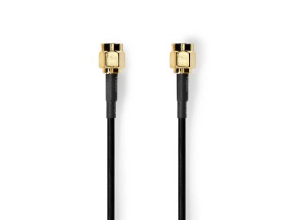 Nedis koaxiální WLAN anténní kabel SMA zástrčka – SMA zástrčka 1 m (CSGL02000BK10)