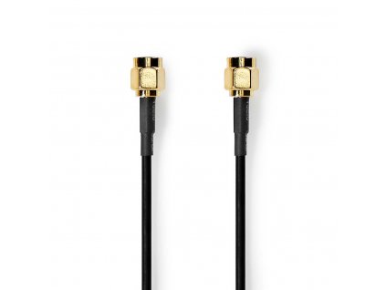 Nedis koaxiální WLAN anténní kabel SMA zástrčka – SMA zástrčka 5 m (CSGL02000BK50)