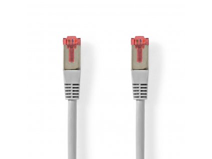 Nedis síťový kabel SF/UTP CAT6, zástrčka RJ45 - zástrčka RJ45, 1 m, šedá (CCGL85220GY10)
