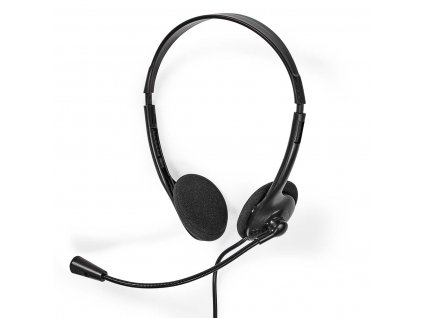 Nedis CHSTU110BK sluchátka s mikrofonem a ovládáním hlasitosti, USB-C, černá
