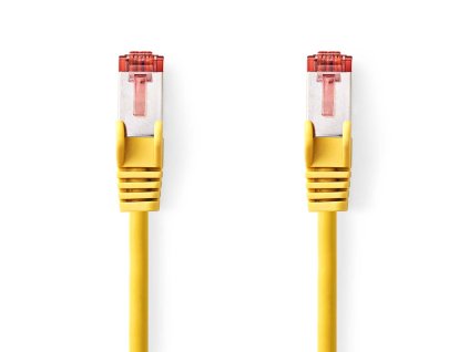 Nedis síťový kabel S/FTP CAT6, zástrčka RJ45 - zástrčka RJ45, 1 m, LSZH, žlutá (CCGL85221YE10)
