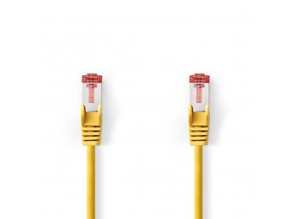 Nedis síťový kabel S/FTP CAT6, zástrčka RJ45 - zástrčka RJ45, 10 m, LSZH, žlutá (CCGL85221YE100)
