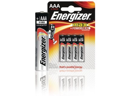 Alkalická baterie Energizer Max AAA 1.5V, 8ks, EN-53541022800