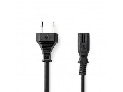 Nedis napájecí kabel zástrčka EURO - IEC-320-C7, 5 m, černá (CEGL11040BK50)