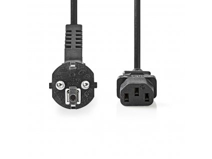 Nedis napájecí kabel zástrčka UNISCHUKO - IEC-320-C13 černá, 2 m (CEGL10000BK20)