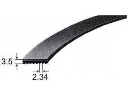 Řemen drážkový 1321PJ6 do pračky Bbc, Blomberg, Bosch, Constructa, Lepper, Siemens