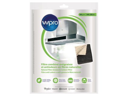 Tukový a uhlíkový filtr 2v1 do digestoře, 57 x 47 cm Wpro 484000008652