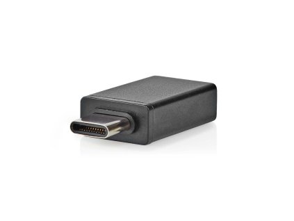 USB-C™ Adaptér | USB 3.2 Gen 1 | USB-C™ Zástrčka | USB-A Zásuvka | 5 Gbps | OTG | Kulatý | Poniklované | Černá | Box