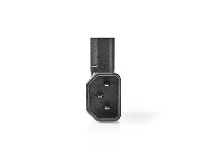 Redukce napájecí síťová IEC-320-C14 na IEC-320-C13 levá černá (CEGB11904BK)