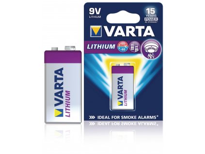 Lithiová baterie Barta 9 V, 1ks, VARTA-CR9V