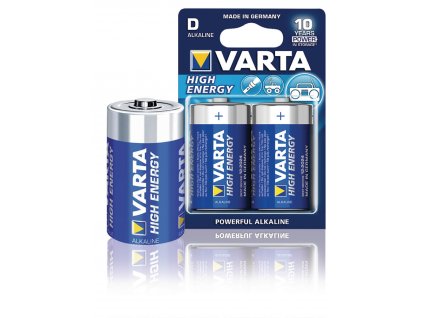 Alkalická baterie VARTA High Energy D/LR20 1.5V, 2ks, VARTA-4920/2B