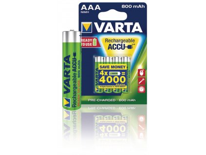 Nabíjecí baterie Varta NiMH AAA 1.2V 800mAh - 4ks, VARTA-56703B