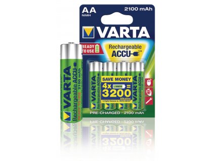 Nabíjecí baterie Varta NiMH AA 1.2V 2100mAh - 4ks, VARTA-56706B