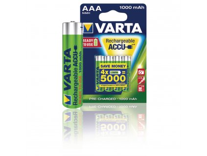 Nabíjecí baterie Varta NiMH AAA 1.2V 1000mAh - 2ks, VARTA-5703B
