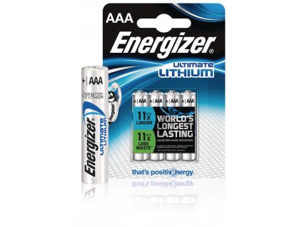 Lithiová baterie Energizer Ultimate AAA 1.5V, 4ks, ENLITHIUMAAAP4