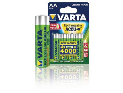 Nabíjecí baterie Varta NiMH AA 1.2V 2500mAh - 4ks, VARTA-5716B