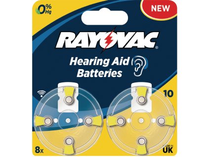 Rayovac zinkovzduchová baterie PR70 1.4 V, 8 ks (RAY-10B-8P)