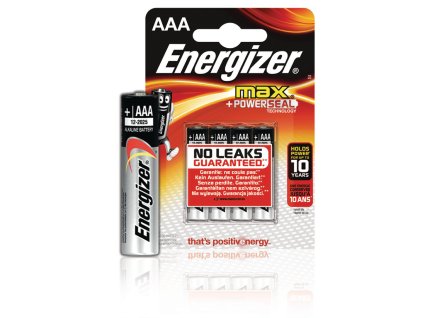 Alkalická baterie Energizer Max AAA 1.5V, 4ks, EN-E300124200